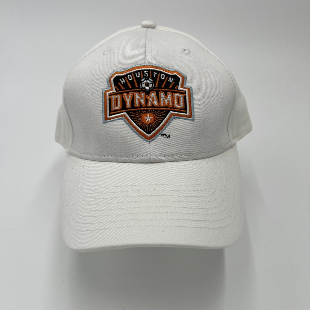 Houston Dynamo MLS Baseball Cap White‎ One Size Fits All Adjustable Strap